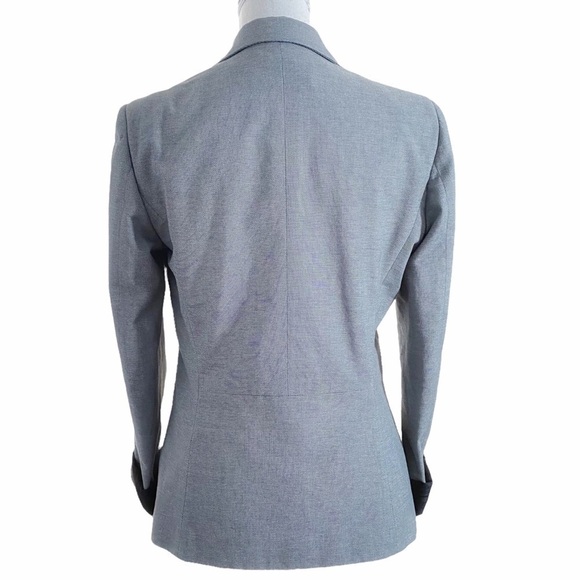 JOHN GALLIANO GREY LEOPARD PRINT SILK BLEND NOTCHED LAPEL BUTTON BLAZER - S - Picture 3 of 12